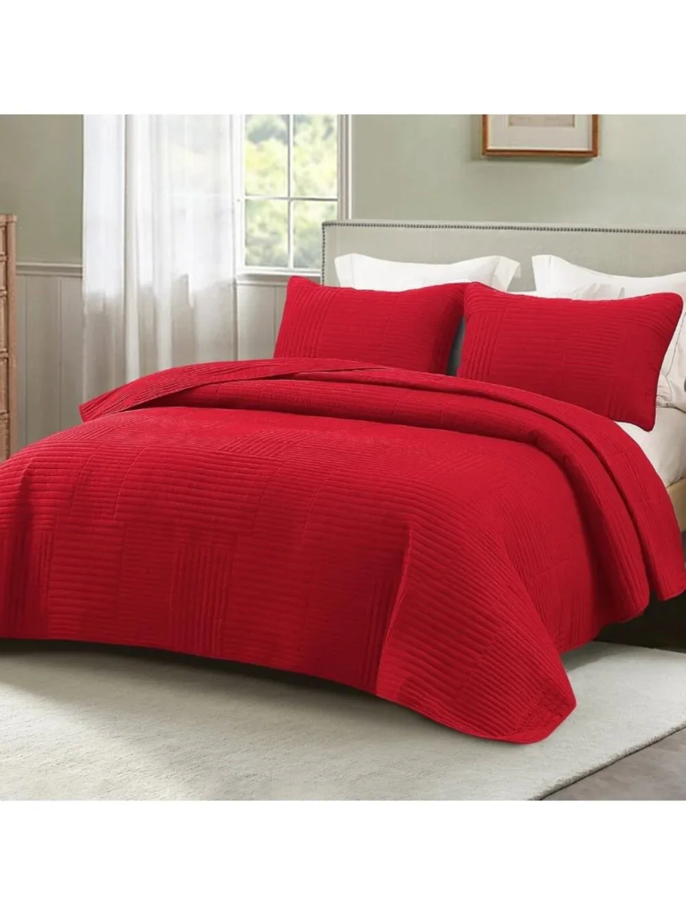 Ultra Soft Lightweight Twin Quilt Bedding Set - Whale Flotilla Design, Cozy
